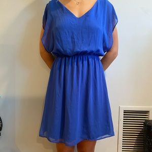Blue mini dress